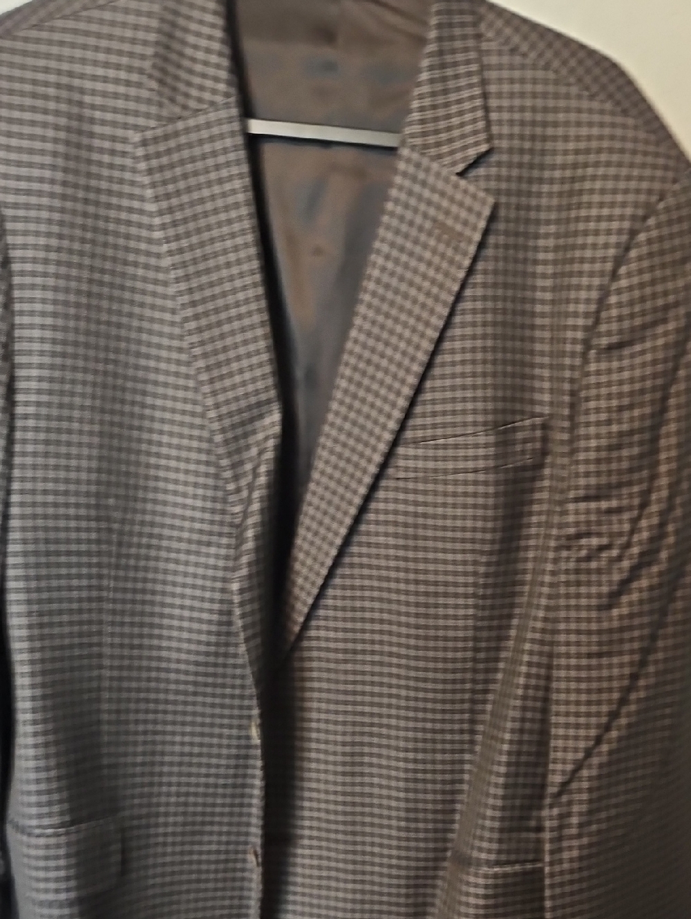 Peter Millar Men's Classic Gray Checked Blazer
